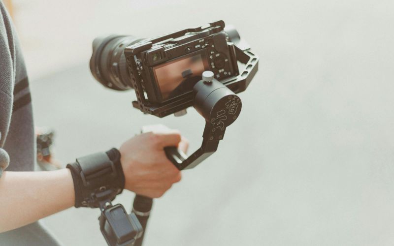 Video Camera su stabilizzatore